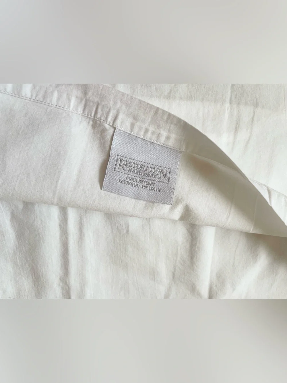 Restoration Hardware one pillowcases